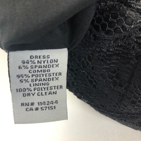 Eliza J Embroidered Detail Lace Dress Size 8 - Picture 7 of 9